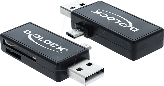 DELOCK 91731 - OTG Card Reader, SD & micro-SD