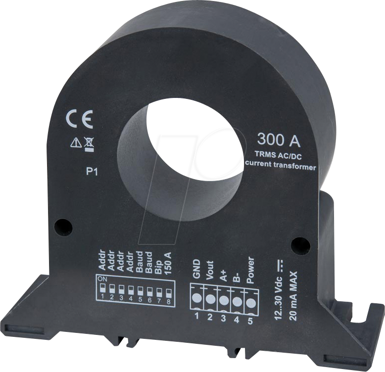 CABA 179954 - Stromwandler / Messumformer, 300 A AC/400 A DC, Modbus