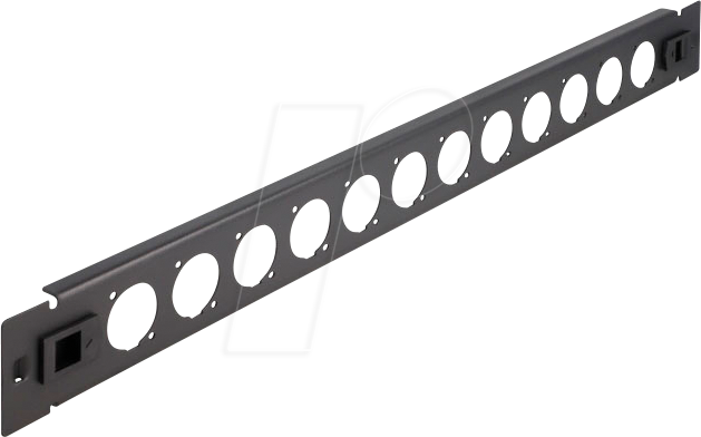 DELOCK 66900 - 19'' D-Typ Patchpanel 12 Port werkzeugfrei schwarz