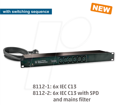 GUDE 8112-2 - PDU, Sequenzer, 6 x IEC C13