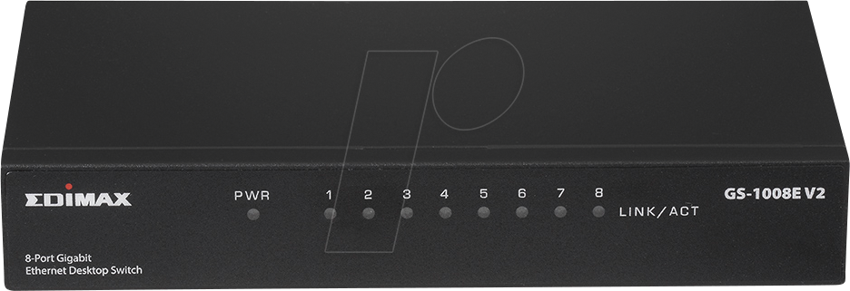 EDI GS-1008E2 - Switch, 8-Port, Gigabit Ethernet