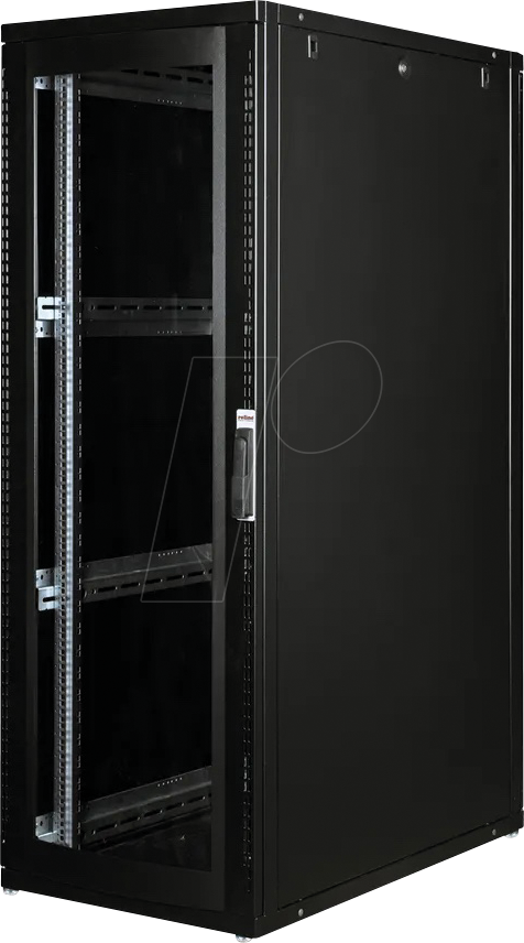 ROLINE 26210152 - 19'' Serverschrank, 36 HE, 1000mm Tiefe, schwarz Plexiglas