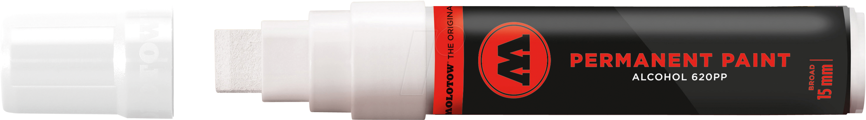 MO620160 - Permanent Marker 620PP, 15 mm, weiß