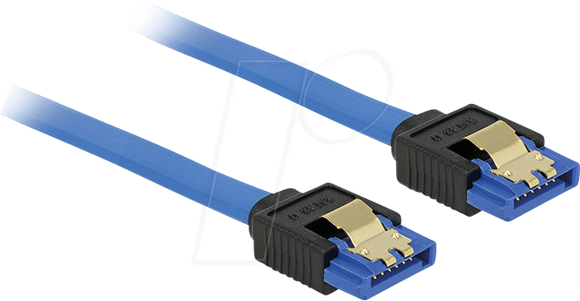 DELOCK 84978 - SATA 6 Gb/s Buchse gerade > SATA Buchse gerade, 30 cm blau
