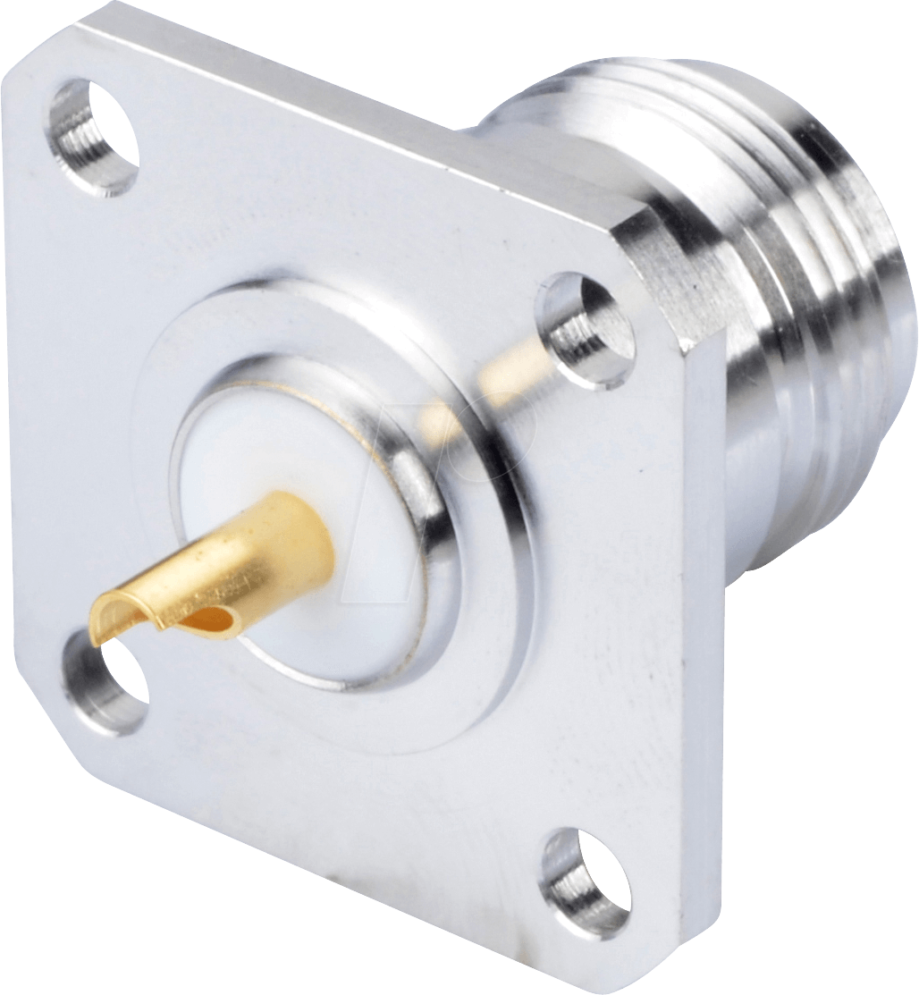 R 161 404 - N-Buchse, vierloch Flansch