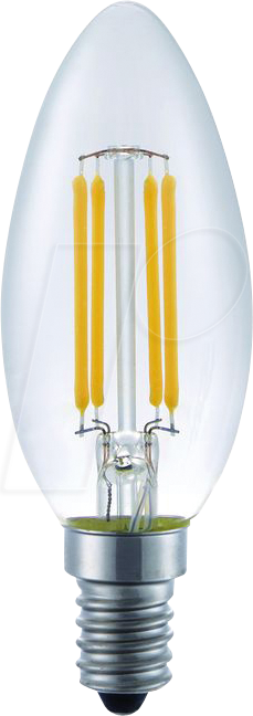 SCHI LX023840309 - LED-Lampe E14, 4 W, 280 lm, 2200 K, Filament, dimmbar
