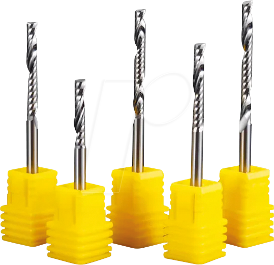 MAKERA 10152 - CNC, Spiral 'O' Single Flute Bit, 1/8'' Schaft, 3,175 x 42 mm