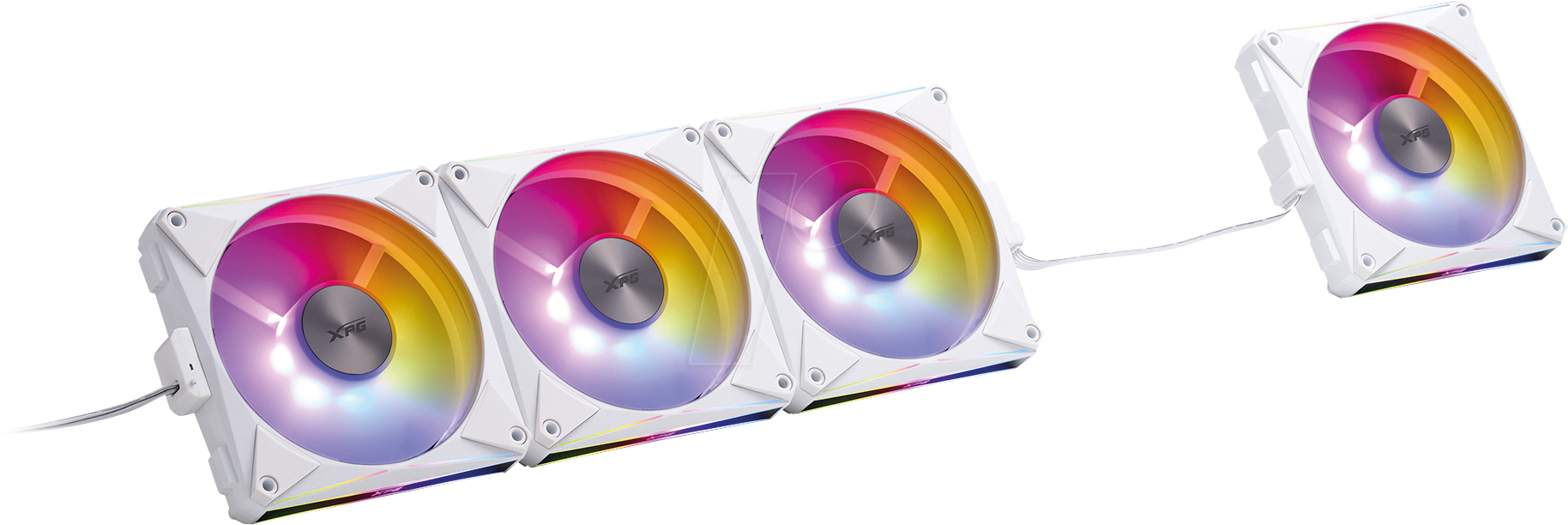 XPG 48588 - XPG HURRICANE MAG 120, 120 mm, ARGB, PWM, weiß, 4er Pack