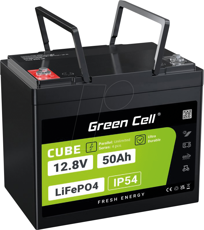 GC LFP 12V 50AH - Lithium-Akku, LiFePO4, 12,8 V, 50 Ah