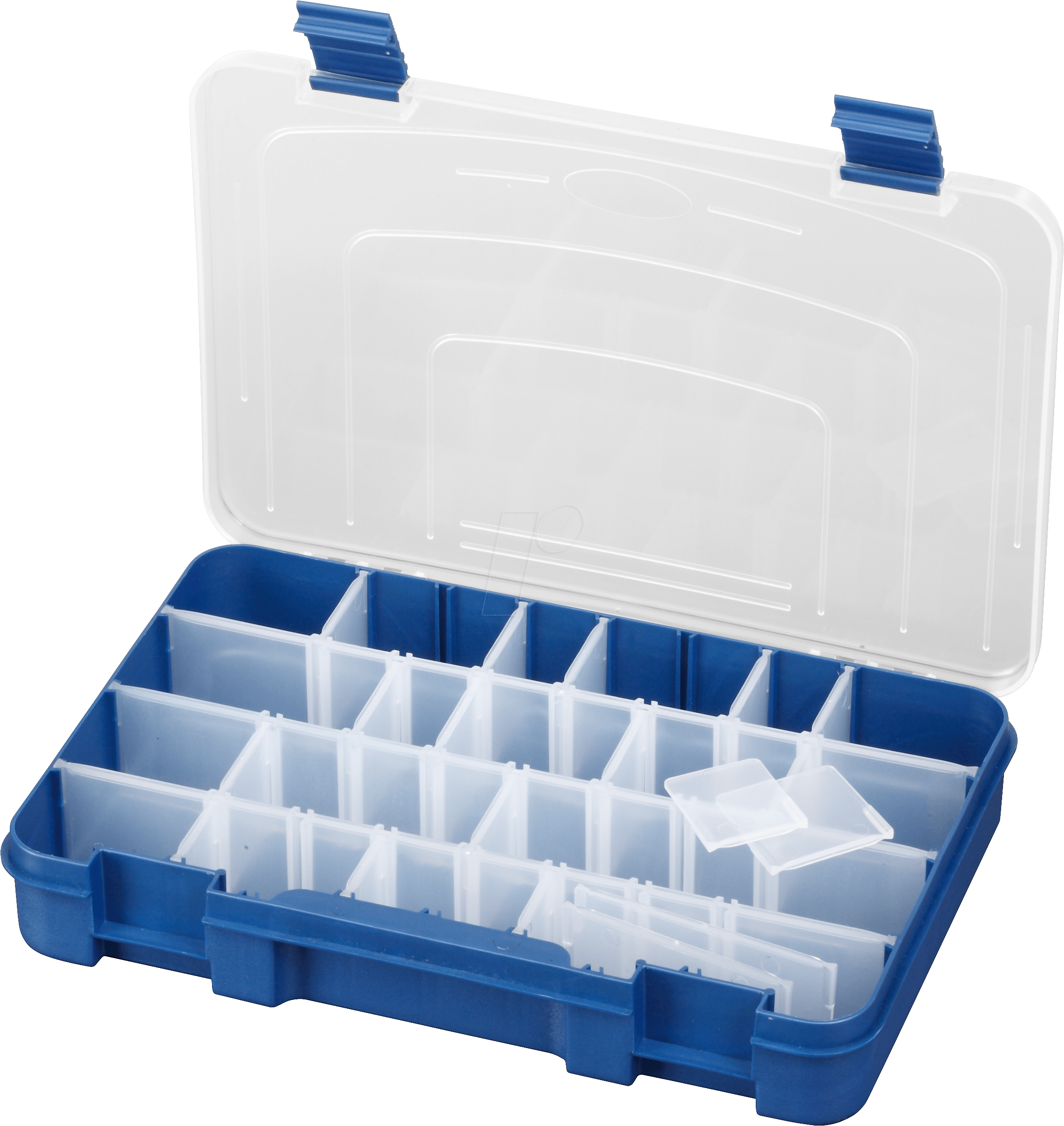 SORT 195 - Sortimentskasten, 276 x 40 x 188 mm, 20 Fächer