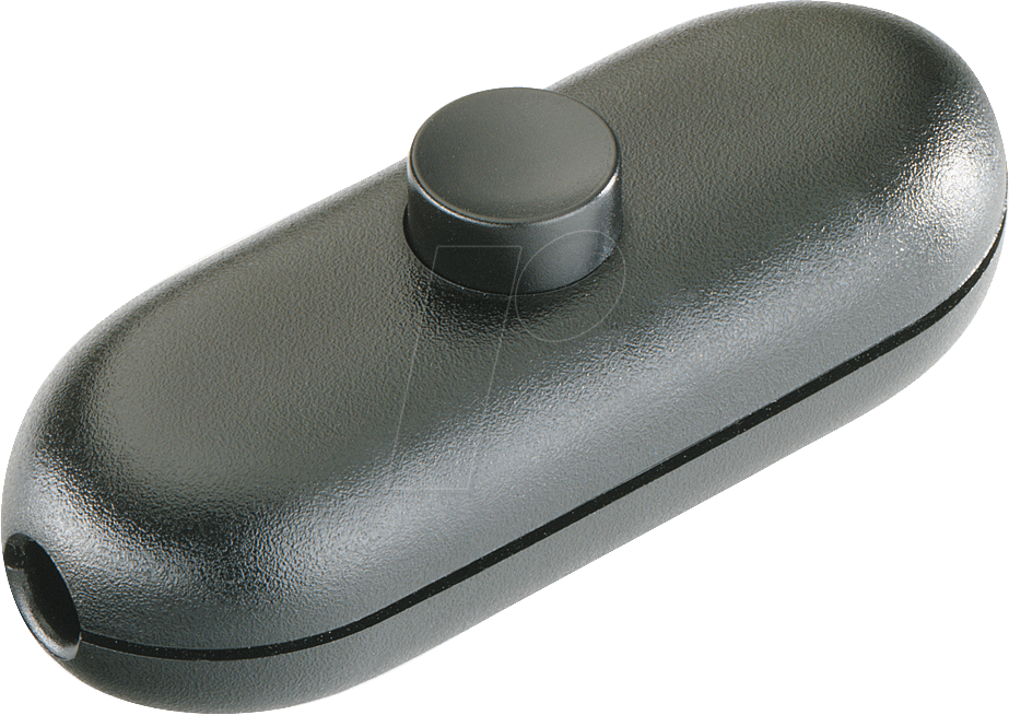 SZS-2A SS - Schnur-Zwischenschalter mit Knopf, 1x Aus