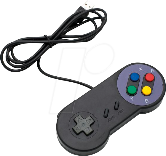 KUB SNES B - Controller SNES USB schwarz