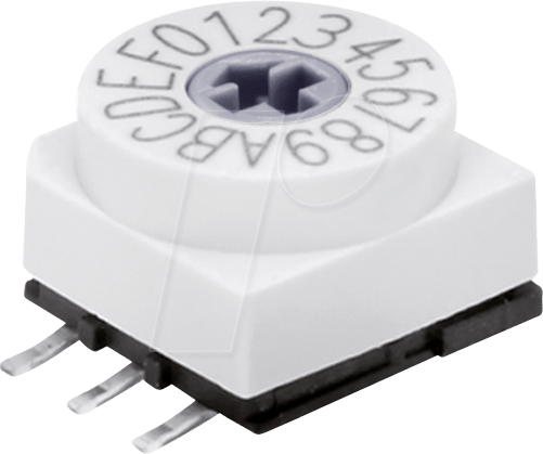 HA P65 703 - Codierschalter - 16 Pos, SMD 3+3, Hexa