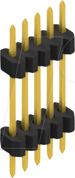 FIS SLVW6 092 5 - Stapelleiste, 1-reihig, 1 x 5 - 1,27 mm