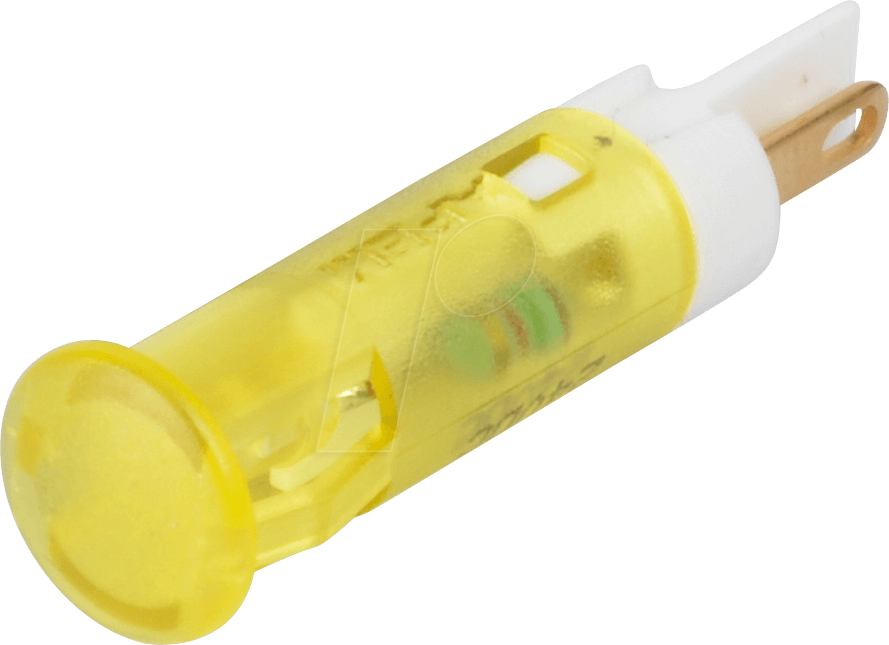 APM QS61 Y24 - LED-Signalleuchte, gelb, 24 V, Ø 6 mm, rund, FASTON