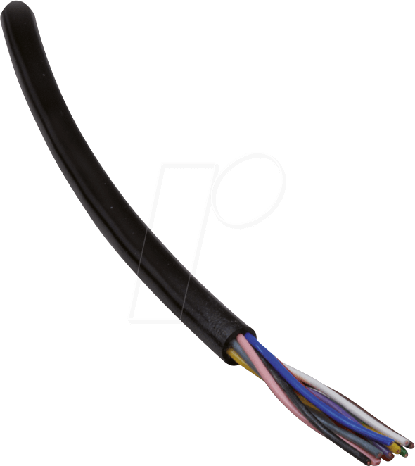 PUR UG 2X0,14 10 - Steuerleitung Li12Y11Y, 2 x 0,14 mm, 10 m, schwarz