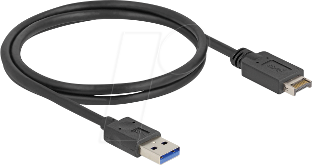 DELOCK 85411 - USB 3.1 E Key A 20 Pin Stecker zu USB A Stecker, 80 cm