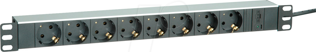 ROLINE 19071622 - Steckdosenleiste 19'', 1HE, 9-fach