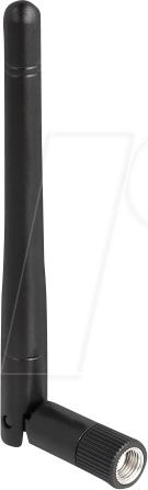 DELOCK 90150 - Antenne, WLAN, RP-SMA-Stecker, omnidirektional mit Kippgelenk