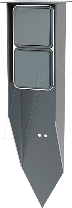 JEHOKA 48299045 - Steckdosenspieß B 4.2, 1 Schalter, 1 Steckdosen