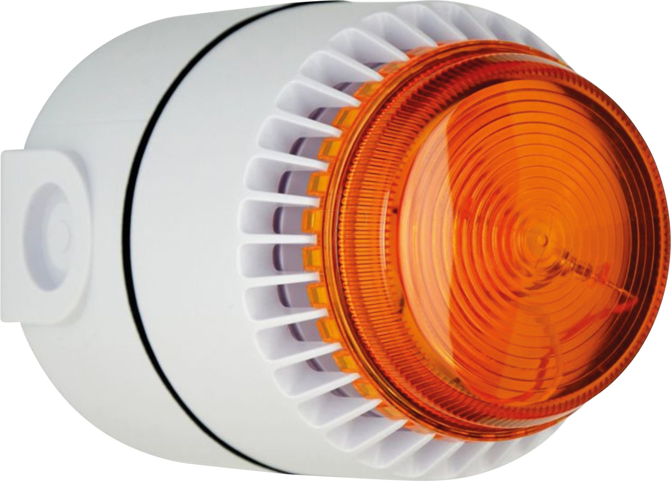 FLSVALWD24SW - Flashni, weiß, gelbe Linse, Deep Base, 24V DC