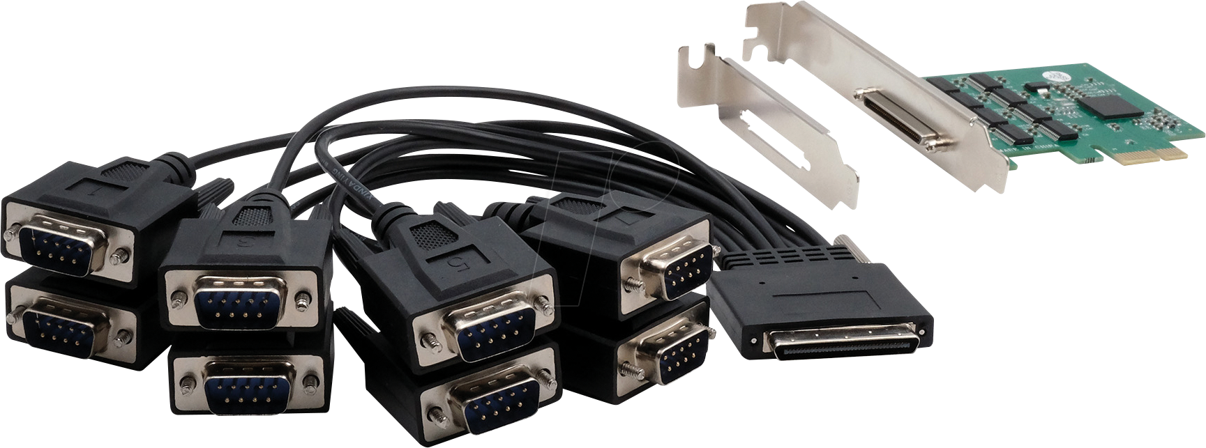 EXSYS EX-46028 - PCI Express Karte zu 8x RS-232, Kabel