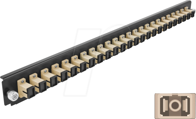 Thumbnail - DELOCK 43353 - 19'' Spleißbox Frontblende, 24 Port, SC Simplex, beige