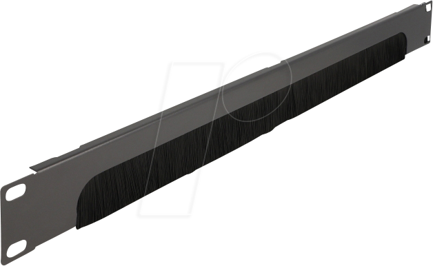 DELOCK 66750 - 19'' Bürstenleiste, 1 HE, dunkelgrau