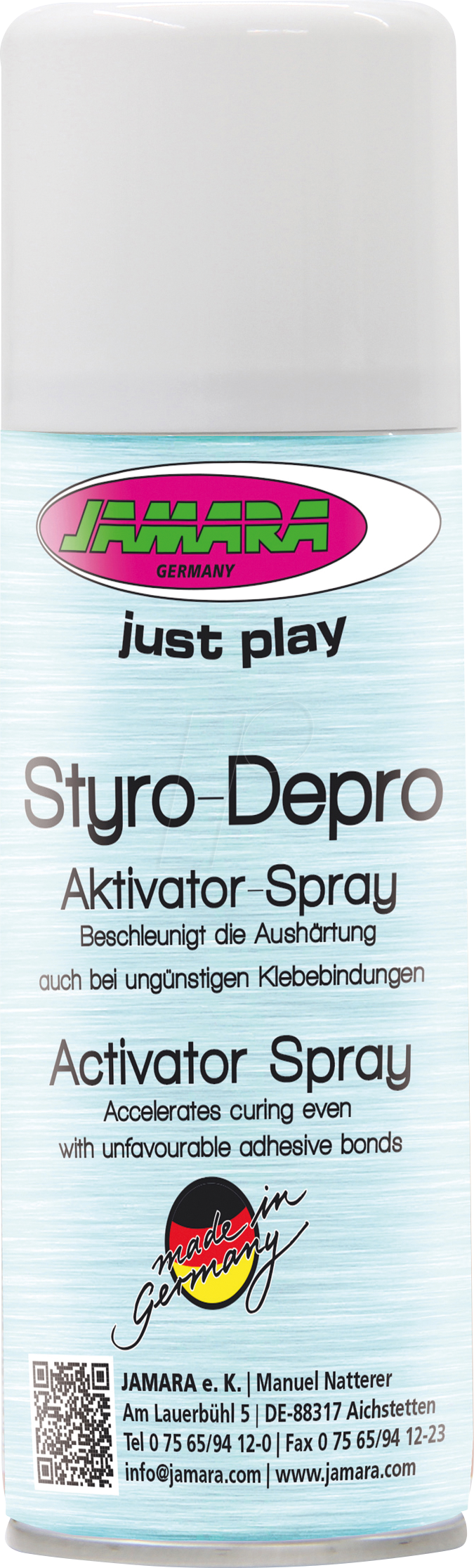 JAMARA 236095 - Aktivator Spray, für Styro Sekundenkleber, 200 ml
