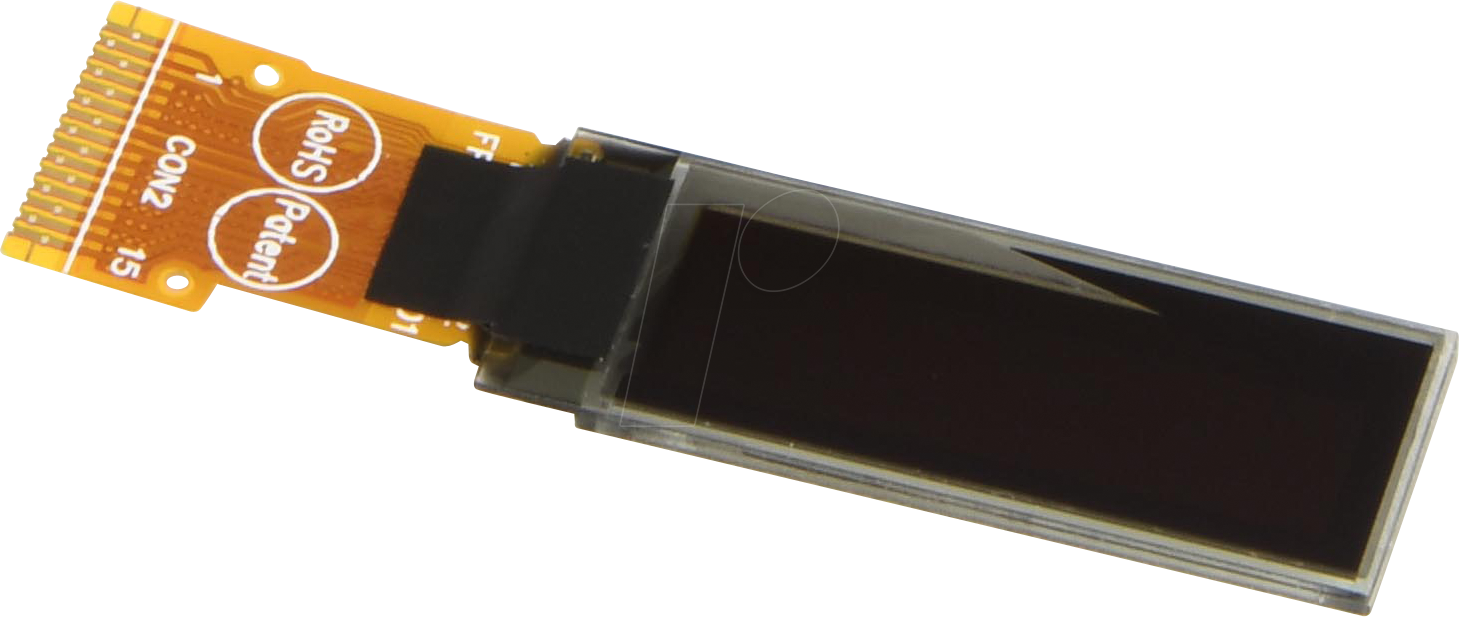 DEP128032B-Y - OLED, 128x32 px, gelb/schw., 0,9inch
