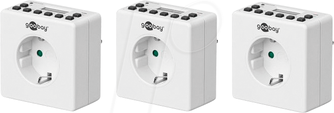 GOOBAY 55542 - Zeitschaltuhr, digital, innen, mini, 3 Stück