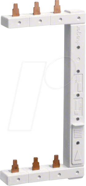 HAGER KCL363R - Phasenschiene 3polig, 2-reihig 125mm, rechts, vertikal
