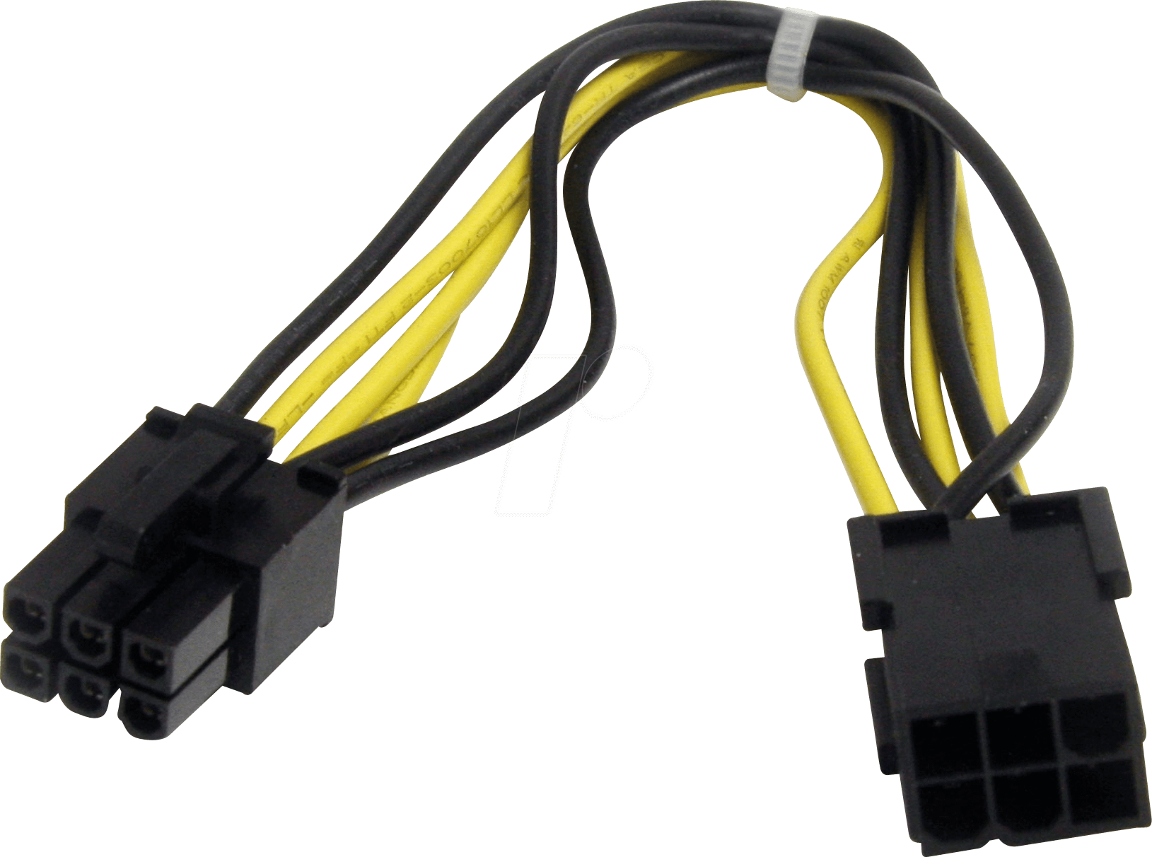 Thumbnail - ST PCIEPOWEXT - 6er PCI-E Verlängerung, 20 cm, schwarz/gelb