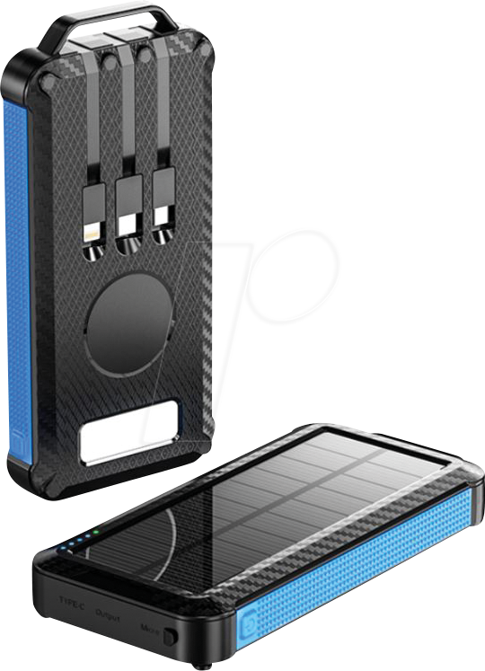 Thumbnail - FONTASTIC 262883 - Powerbank, 10000 mAh, Solar