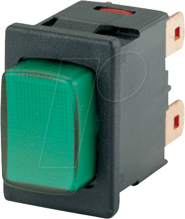 MAR 1687.1104 - Druckschalter, 16A-250VAC, 2x Aus, gn