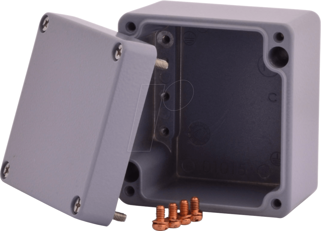 ALTR 758057 GR - Aluminiumgehäuse Alster, 75 x 80 x 57 mm