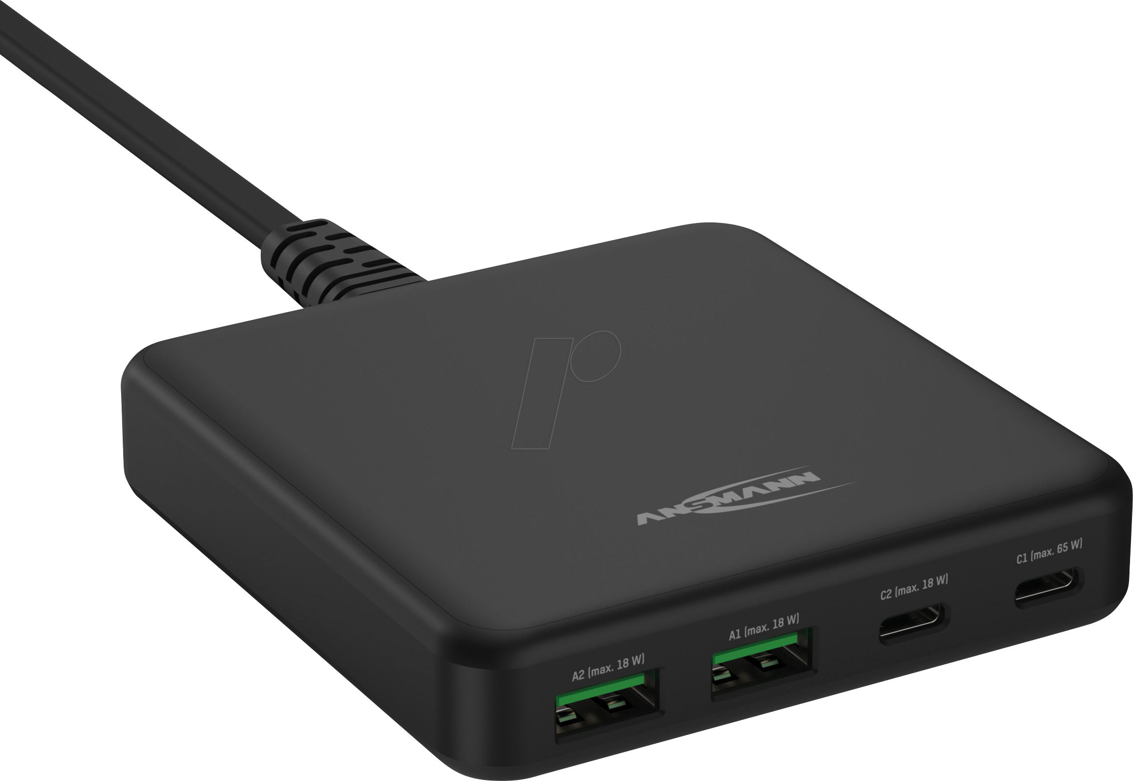 Thumbnail - ANS 1001-0141 - USB-Ladegerät Desktop Charger DC465PD / 3,25 A / 65 W / 4 Port