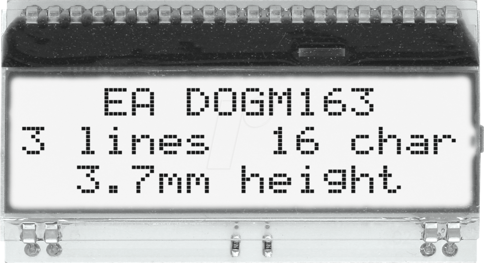 Thumbnail - EA DOGM163W-A - LCD-Textmodul, 48,3 x 12 mm, weiß