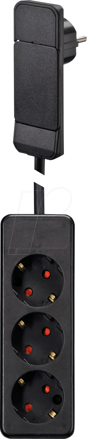 SMP 104551 - Steckdosenleiste, SmartPlug, 3-fach, 1,6 m, schwarz