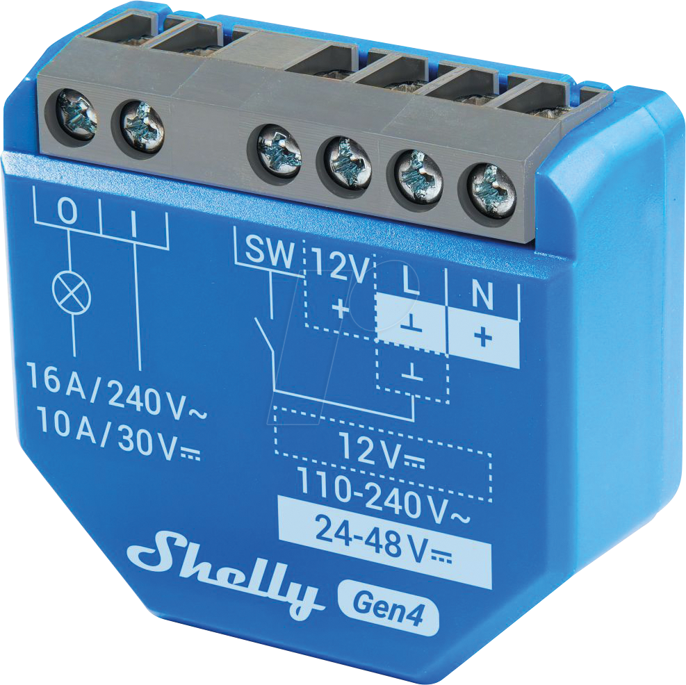 SHELLY 1 G4 - Shelly 1 Gen4 BT Matter Zigbee WLAN Schalter 1-Kanal