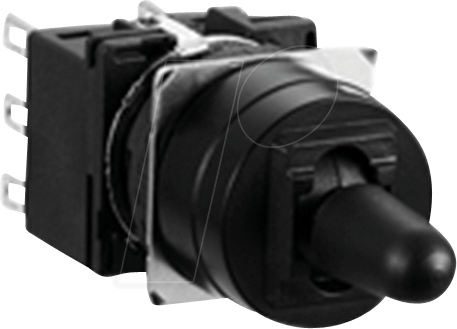 ID LB1T3T6 - Hebelschalter LB, schwarz, 3PDT