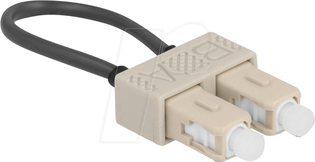 DELOCK 86922 - LWL Loopback Adapter, SC / OM2, Multimode, beige