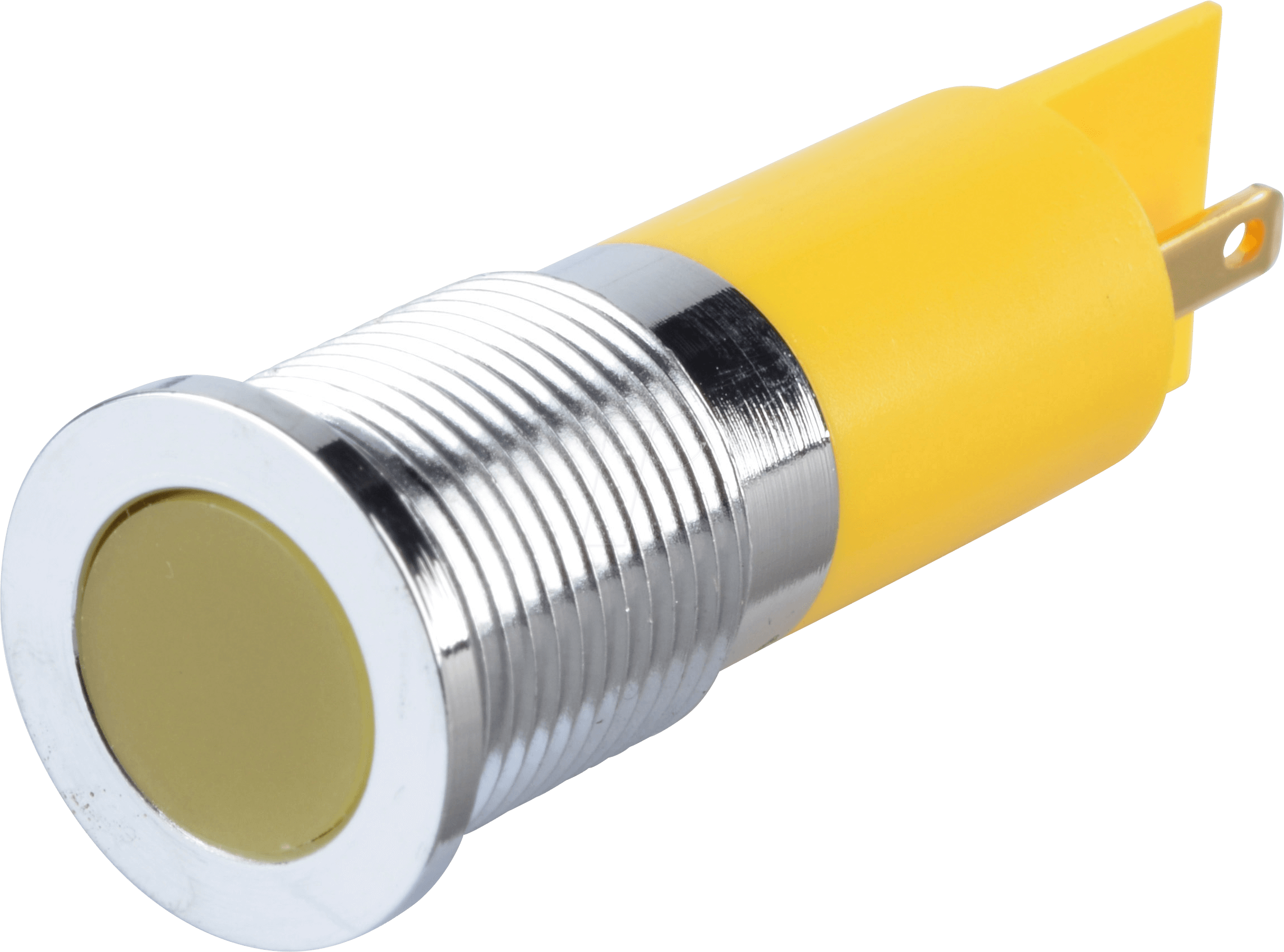 APM Q14F1C Y24E - LED-Signalleuchte, gelb, 24 V, Ø 14 mm, bündig, FASTON