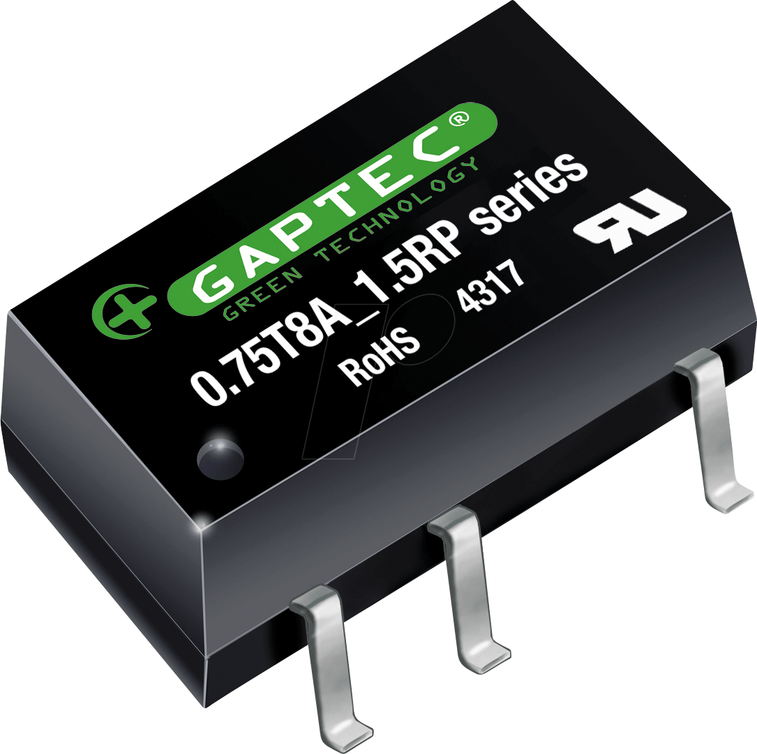 0.75T8A_0512S1.5 - DC/DC-Wandler, 0,75 W, 12 V, SMD 8