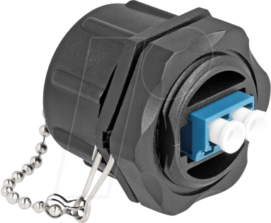 DELOCK 87886 - LWL Einbaubuchse LC Duplex, Singlemode IP68