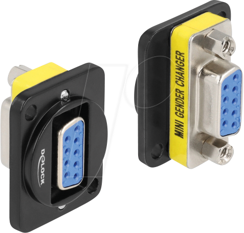 DELOCK 86705 - D-Typ Modul DB9 Buchse zu DB9 Buchse