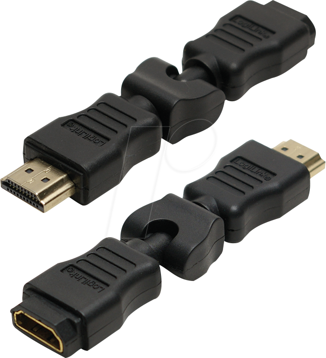 Thumbnail - LOGILINK AH0012 - Adapter, HDMI A Stecker auf Buchse, 0-270°, 4K30Hz