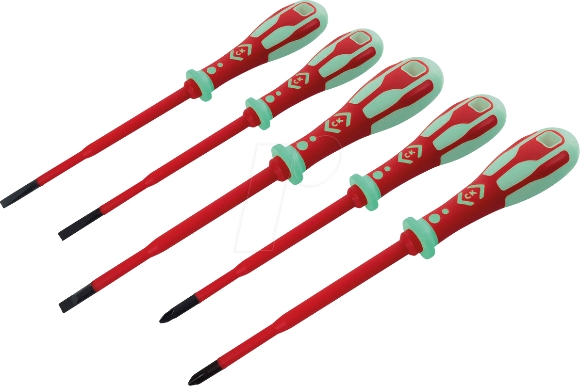 Thumbnail - CK T49283PD - Dextro VDE Slim Schraubendrehersatz, 5-teilig, phosphorisierend