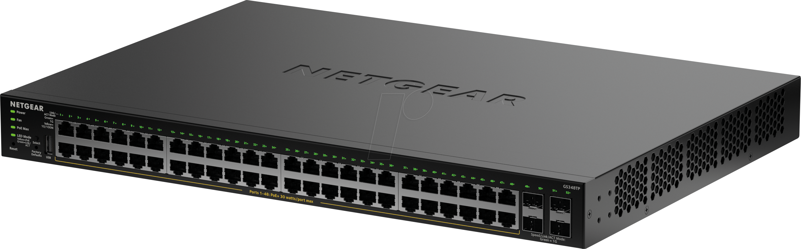 NETGEAR GS348TP2 - Switch, 48-Port, Gigabit Ethernet, PoE+