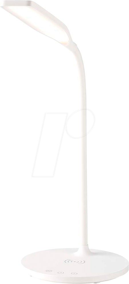 N LTLGQ4M2WT - LED-Tischlampe, 15 W, dimmbar, mit Induktionslader, weiß